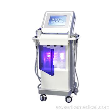 Máquina de jet de oxígeno facial de microdermabrasión.